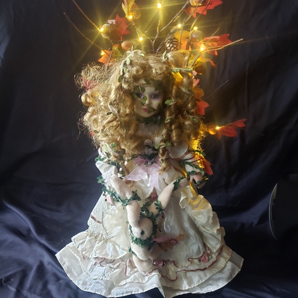 OOAK Porcelain Doll with lights - Picture 1 of 4